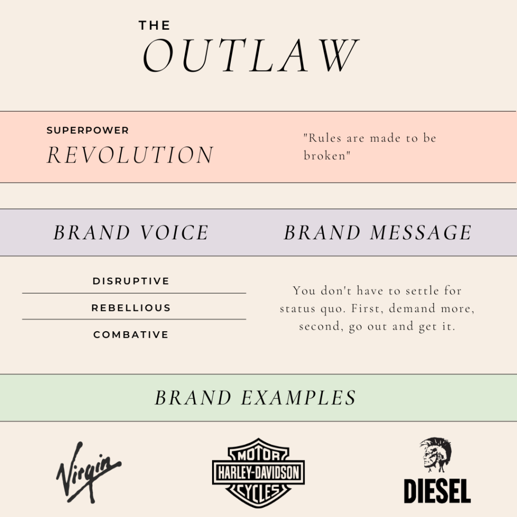 The Outlaw | Brand Archetypes | Infuse Your Brand With Soul | AHBC Group | Branding & Marketing Agency in Miami | Brand Strategy & Design | Social Media Strategy & Design | Web Design